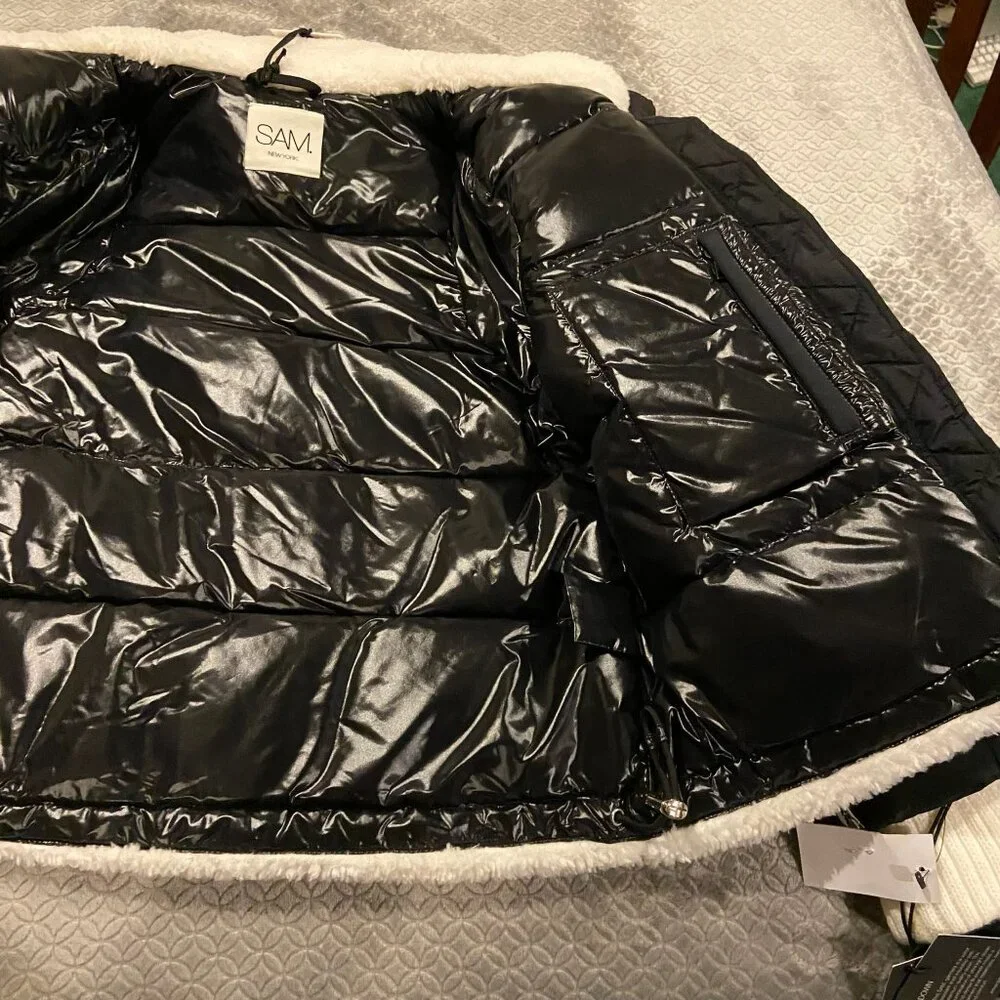 NWT SAM. Women’s Wylie Sherpa Puffer Jacket SOLD OUT STYLE! Sz L - Picture 11 of 12